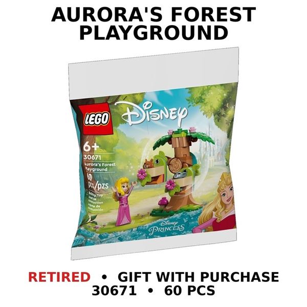 NEW LEGO DISNEY AURORA'S FOREST PLAYGROUND