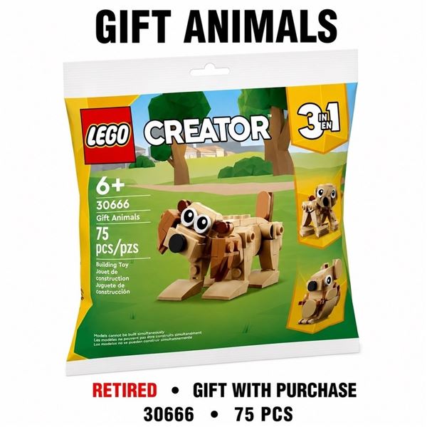NEW LEGO CREATOR 3 IN 1 GIFT ANIMALS RETIRED GWP