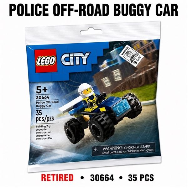NEW LEGO CITY POLICE OFF-ROAD BUGGY CAR RETIRED