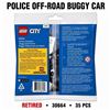 Image 2 : NEW LEGO CITY POLICE OFF-ROAD BUGGY CAR RETIRED