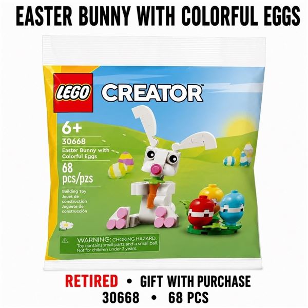 NEW LEGO CREATOR EASTER BUNNY WITH EGGS RETIRED