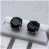 Image 1 : NEW SILVER PLATED EARRINGS WITH BLACK STONES