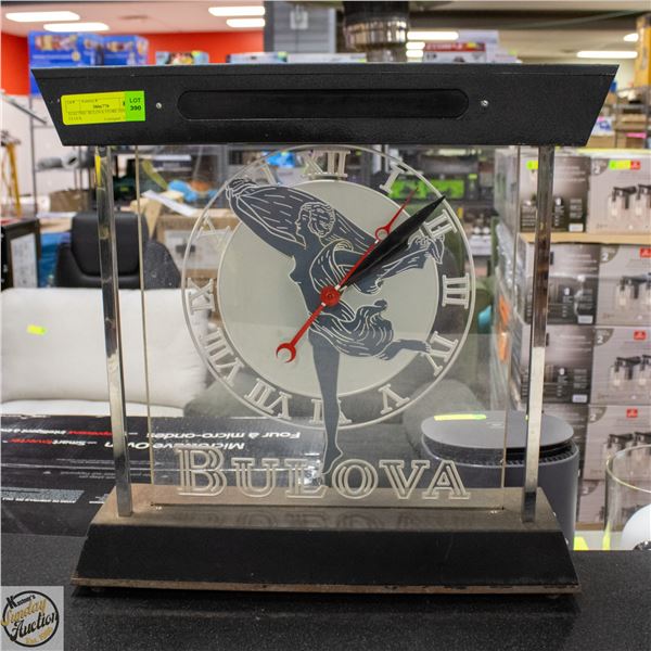 ELECTRIC BULOVA STORE DISPLAY CLOCK