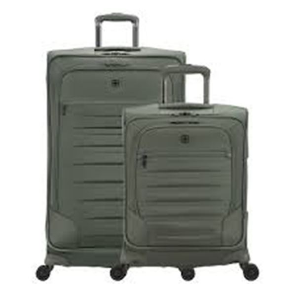 NEW 2 PIECE SWISSGEAR SOFT-SIDE LUGGAGE SET GREEN