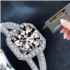 Image 4 : 1 CT GRA CERTIFIED SQUARE SHAPED MOISSANITE 925S