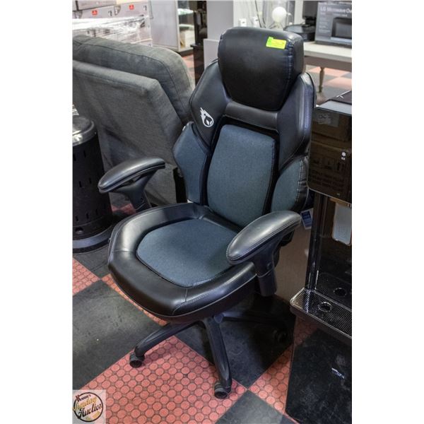 TRUE INNOVATIONS DPS GREY GAMING CHAIR BLACK