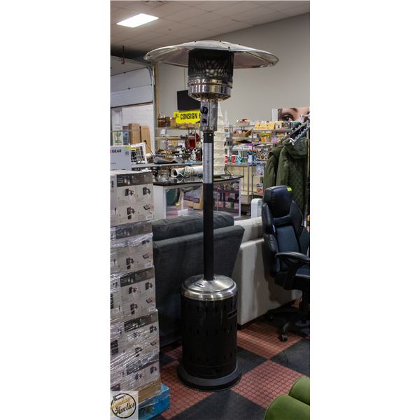 FIRE SENSE OUTDOOR PATIO HEATER BLACK 32.1 X 91"