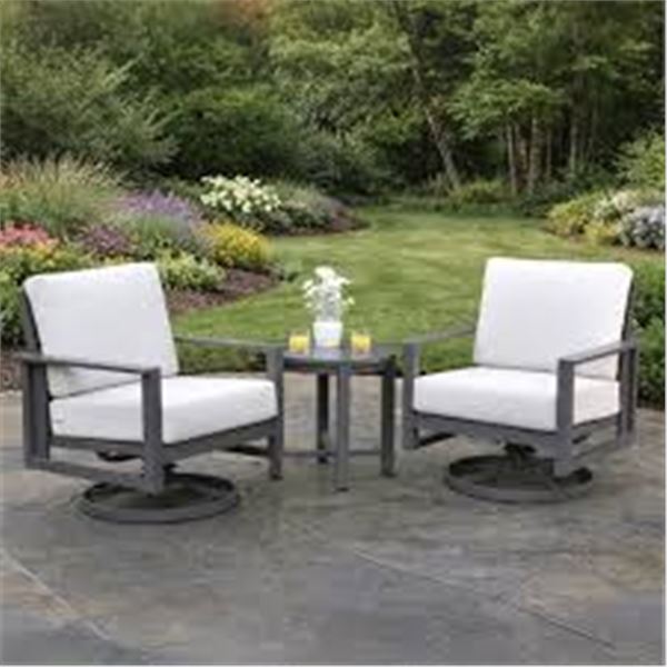 BRAND NEW 3 PIECE VALLEY POINT PATIO CONVERSATION