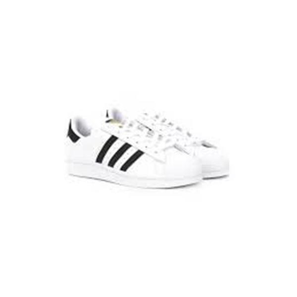 NEW ADIDAS KIDS LACE UP SHOES WHITE & BLACK SIZE 1