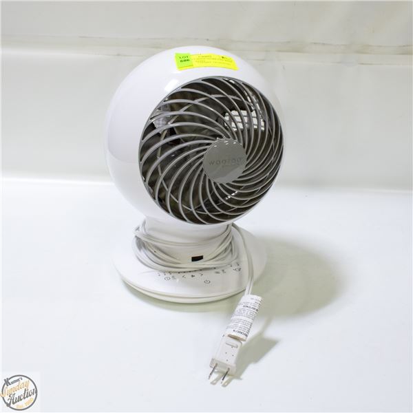 WOOZOO 5 SPEED GLOBE FAN WITH REMOTE - WHITE