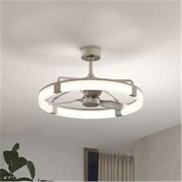 NEW ARTIKA SUNNYVALE CEILING FAN & LIGHT - NICKEL