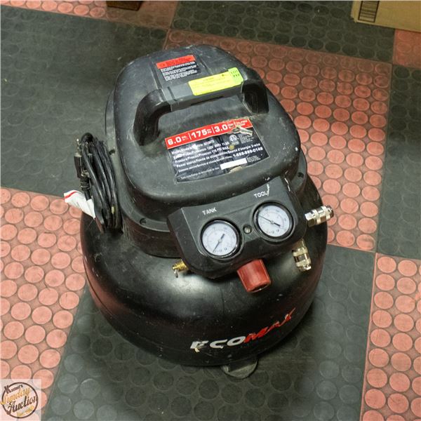 ECOMAX AIR COMPRESSOR 6.0 GALLON - BLACK