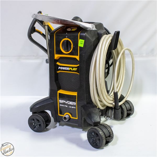 POWERPLAY SPYDER 2000PSI PRESSURE WASHER