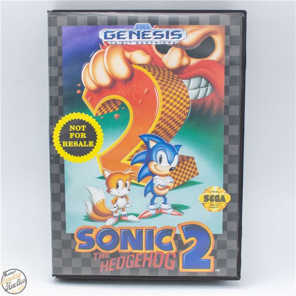 SEGA GENESIS SONIC THE HEDGEHOG 2 VIDEO GAME