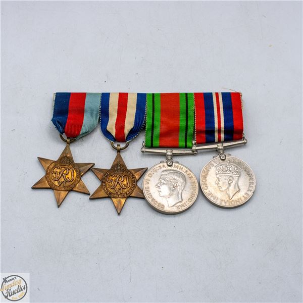 4 WORLD WAR 2 CANADIAN LONG SERVICE MEDAL GROUP