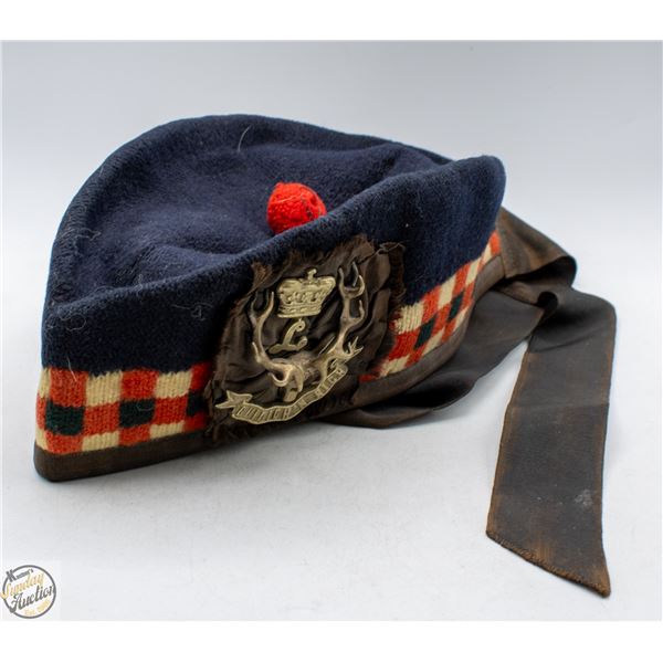 VINTAGE WORLD WAR 2 SEAFORTH HIGHLANDER GLENGARRY