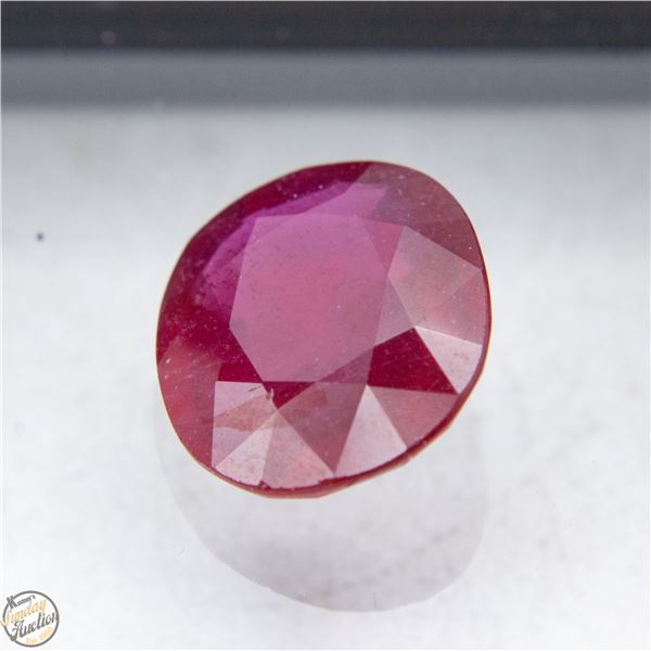 #4601-14.5 X 12 X 5.5 OVAL FACETED RED RUBY
