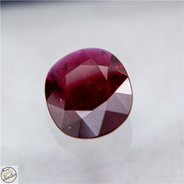 #4602-13 X 10 X 3.8 OVAL FACETED DEEP RED