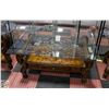 Image 1 : ASHLEY FURNITURE MARGILLES GLASS TOP COFFEE TABLE