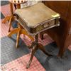 Image 1 : ANTIQUE GEORGIAN STYLE PEDESTAL TABLE WITH COPPER