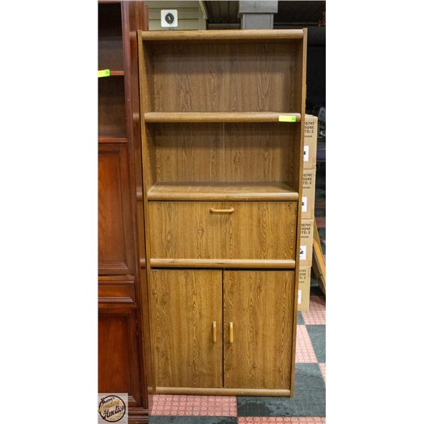 OAK TONE CABINET H-72" W-12" L-29.5"