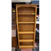 Image 1 : PINE VENEER BOOKSHELF 28" X 10" X 52"