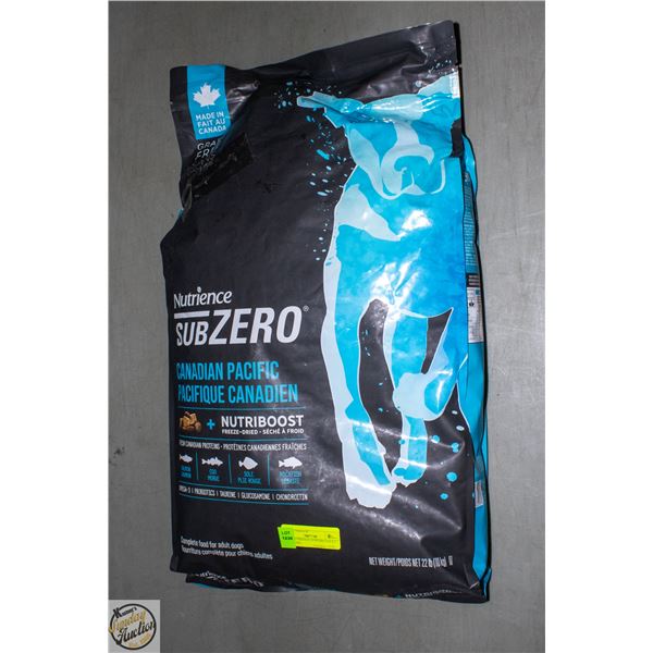 22LB NUTRIENCE SUBZERO ADULT DOG FOOD