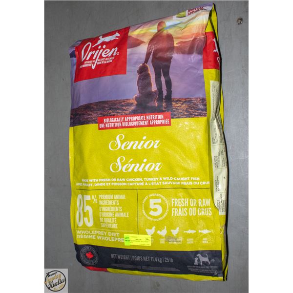 25LB ORIJEN SENIOR DOG FOOD CHICKEN