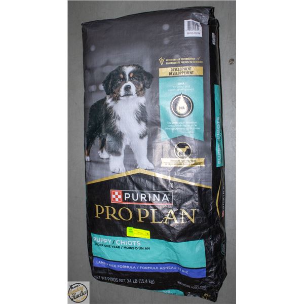 34LB PURINA PRO PLAN PUPPY DOG FOOD