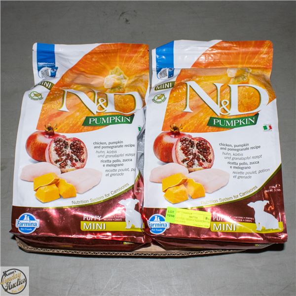 2 X 5.5LB FARMINA N&D PUPPY MINI DOG FOOD