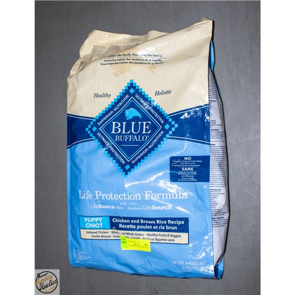 15LBS BLUE BUFFALO PUPPY DOG FOOD