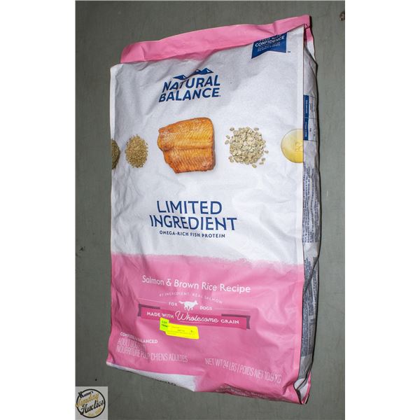 24LB NATURAL BALANCE ADULT DOG FOOD