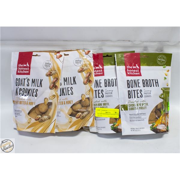 4 X 227G THE HONEST KITCHEN DOG TREATS