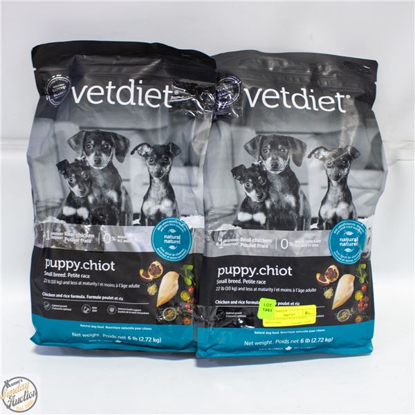 2 X 6LB VETDIET PUPPY SMALL BREED DOG
