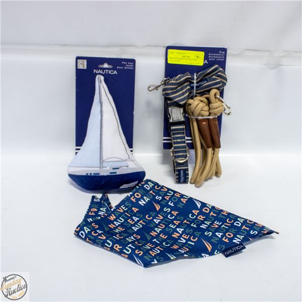 NEW- SZ LARGE NAUTICA DOG ACCESSORY