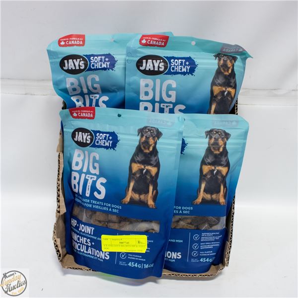 4 X 454G JAY'S BIG BITS HIP & JOINT DOG