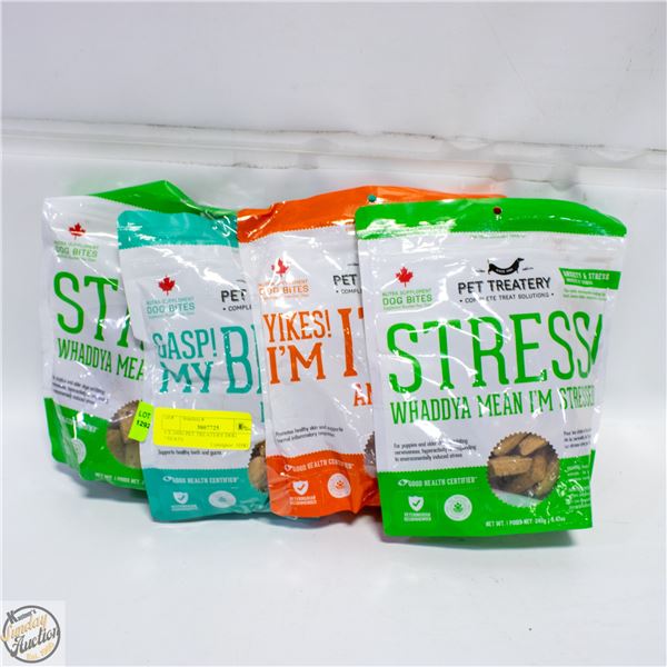 4 X 240G PET TREATERY DOG TREATS