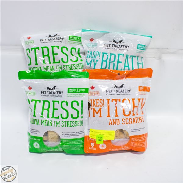 4 X 240G PET TREATERY DOG TREATS