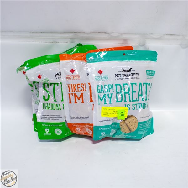 4 X 240G PET TREATERY DOG TREATS