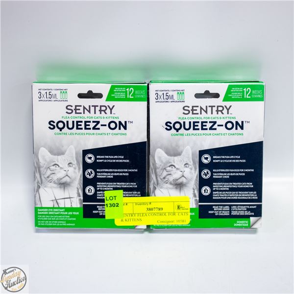 SENTRY FLEA CONTROL FOR  CATS & KITTENS