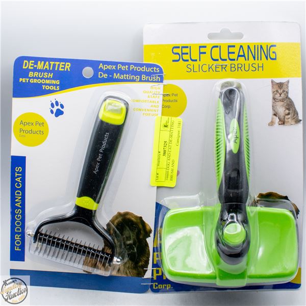 #4600-DOG AND CAT DE-MATTING BRUSH AND
