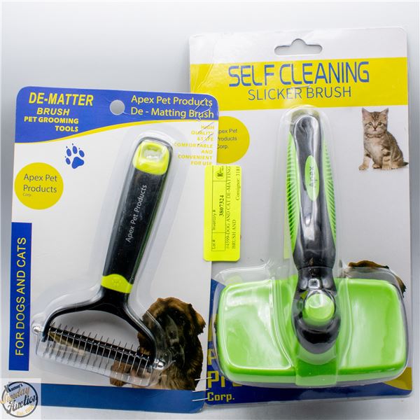 #4599-DOG AND CAT DE-MATTING BRUSH AND