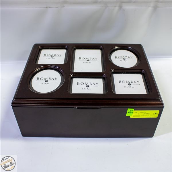BOMBAY MAHOGANY WOOD PHOTO KEEPSAKE