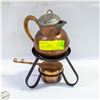 Image 1 : VINTAGE COPPER TEAPOT SET WOVEN