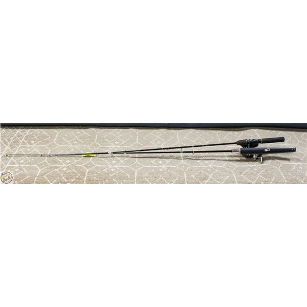 2 FISHING RODS AND REELS. (ZEBCO CY555 &