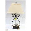 Image 1 : METAL TABLE LAMP H-28"