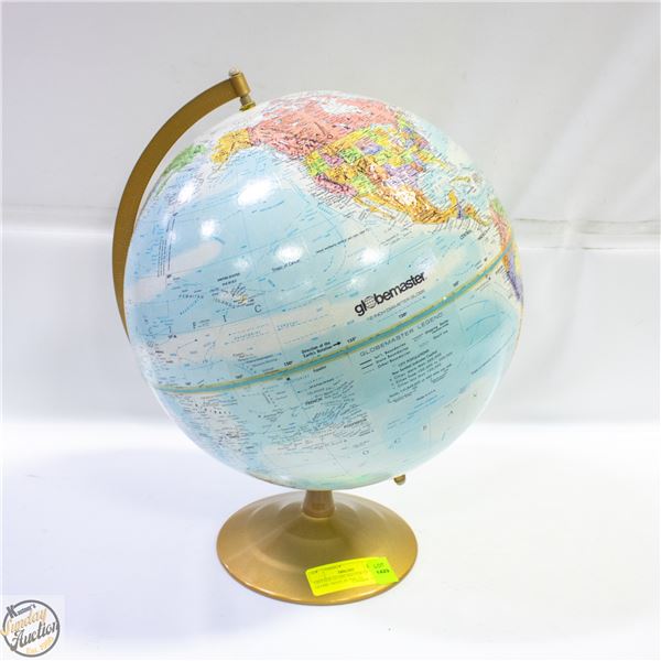 VINTAGE GLOBE MASTER 12" GLOBE- MADE IN THE US