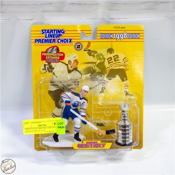 1998 WAYNE GRETZKY NHL FIGURE WITH STANLEY CUP
