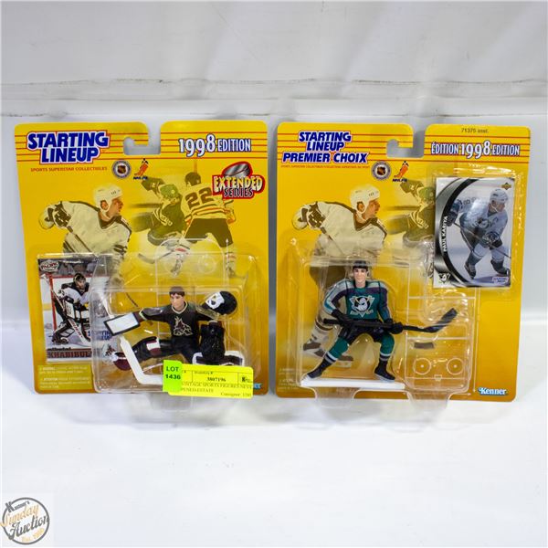 2 VINTAGE SPORTS FIGURES NEVER OPENED-ESTATE