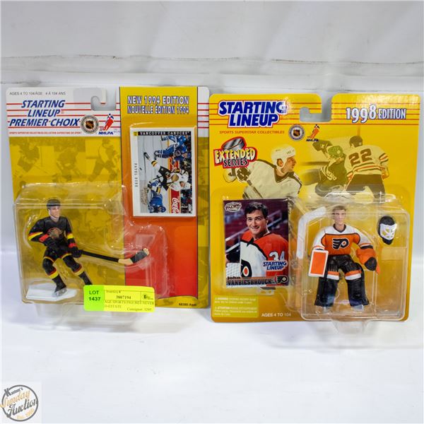 2 VINTAGE SPORTS FIGURES NEVER OPENED-ESTATE